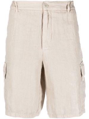 120% Lino linen cargo shorts - Neutrals