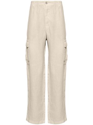 120% Lino linen cargo trousers - Neutrals