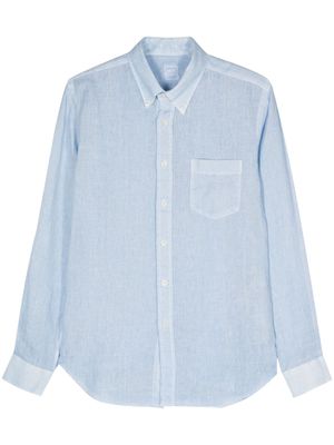 120% Lino linen chambray shirt - Blue