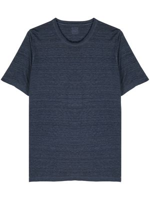 120% Lino linen crew neck T-shirt - Blue