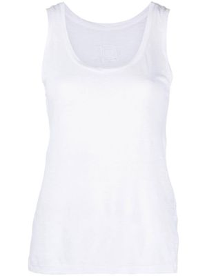120% Lino mélange linen vest top - White