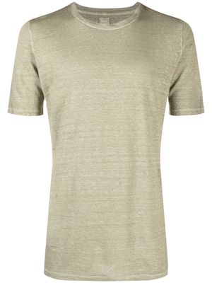 120% Lino mélange short-sleeve T-shirt - Green