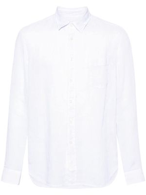 120% Lino poplin linen shirt - White