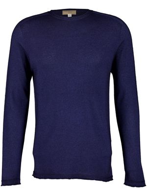 120% Lino round-neck cashmere jumper - Blue