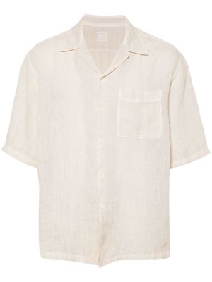 120% Lino short-sleeves linen shirt - Neutrals