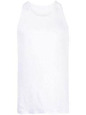 120% Lino sleeveless tank top - White