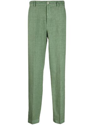 120% Lino slim-cut chino trousers - Green