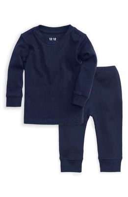 1212 The Organic Long Sleeve Lounge Set in Navy