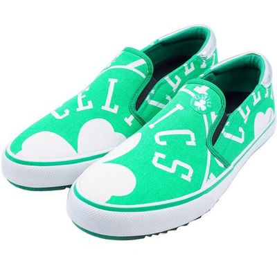 1221 Footwear Men's Kelly Green Boston Celtics Slip-On Canvas Shoes