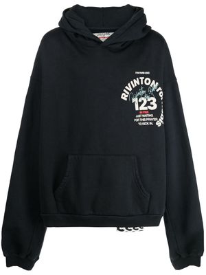 123 RIVINGTON CVA Paris cotton hoodie - Grey