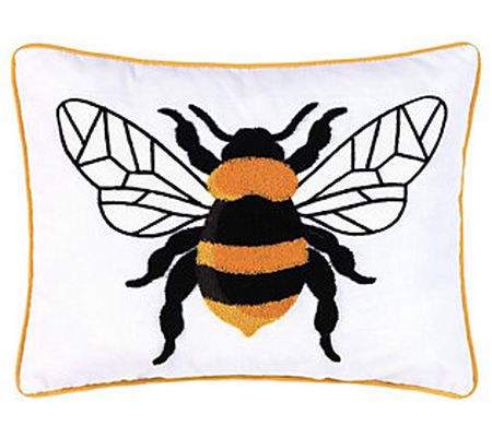 14" x 18" Easter Spring Bumble Bee Throw Pillow by Valerie