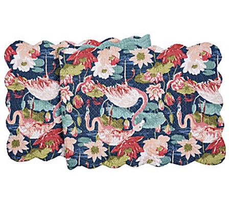 14" x 51" Flamingo Lagoon Table Runner by Valer ie