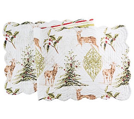 14" x 51" Reindeer Tracks Table Runner by Valer ie