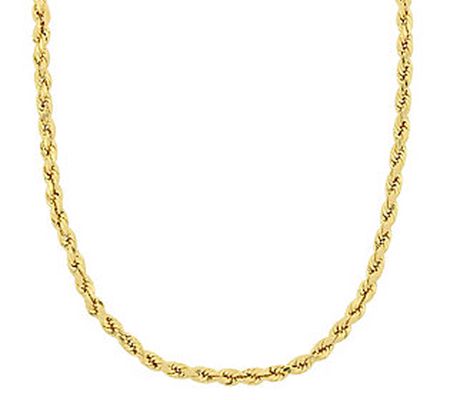 14K Gold 22" Rope Chain Necklace
