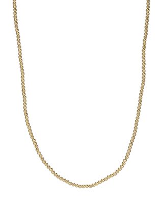 14k Gold 2mm Bead Necklace