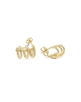 14k Gold 3-Hoop Earrings