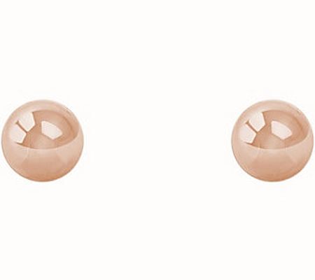 14K Gold 6mm Ball Stud Earrings