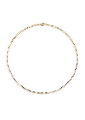 14K Gold & 6.79 TCW Diamond Tennis Necklace