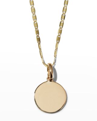 14k Gold Disc Necklace