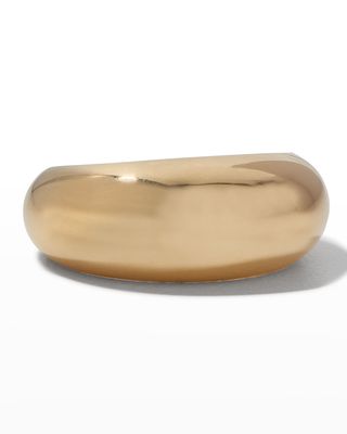 14k Gold Dome Donut Ring, Size 7