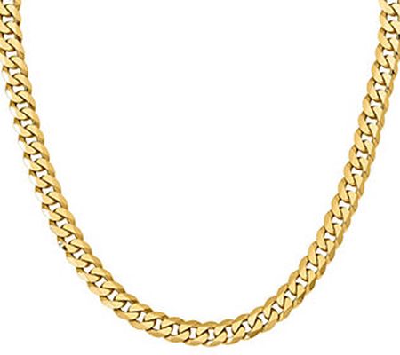 14K Gold Flat Beveled 20" Curb Necklace, 82.1g