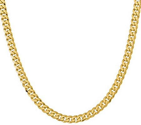 14K Gold Flat Beveled 22" Curb Necklace, 72.1g