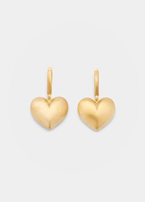14K Gold Heart Earrings
