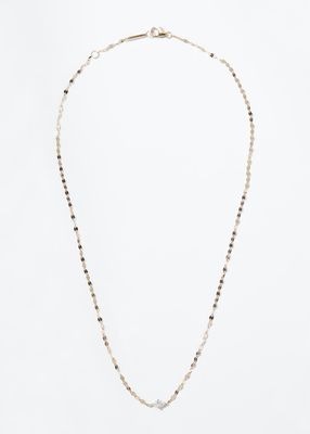 14k Gold Marquise-Cut Diamond Pendant Necklace