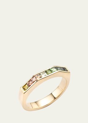 14k Gold Otto Rainbow Tourmaline Ring