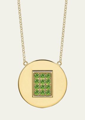 14K Gold Peridot Birthstone Necklace