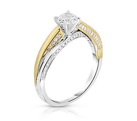 14K Gold Two-Tone 0.75 cttw Diamond Ring