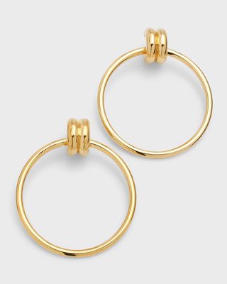 14k Gold Vermeil Harper Hoop Earrings