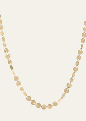 14k Laser Disc Chain Necklace