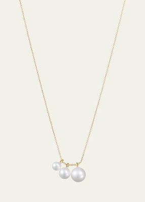 14K Recycled Yellow Gold Stella Necklace with Freshwater Pearls