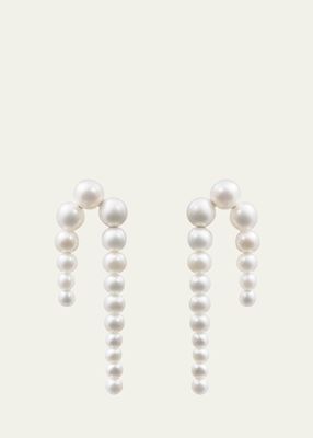 14K Recycled Yg Petite Perle Nuit Earrings with Freshwater Pearls