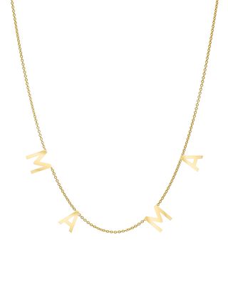 14k Spaced MAMA Necklace