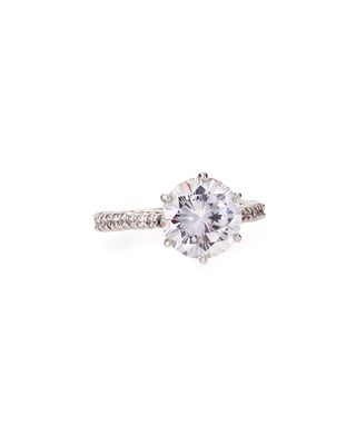 14k White Gold 5ct Solitaire Ring