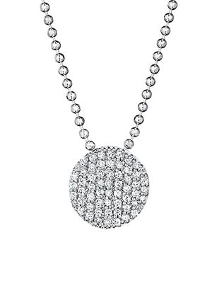 14K White Gold & Diamond Mini Infinity Pendant Necklace - White Gold - White Gold