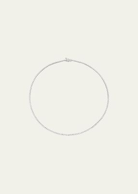 14K White Gold Petite Diamond Tennis Necklace