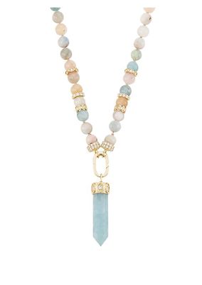 14K Yellow Gold & Multi-Gemstone Pendant Necklace