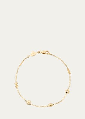 14K Yellow Gold Mini Pasta By the Yard Bracelet