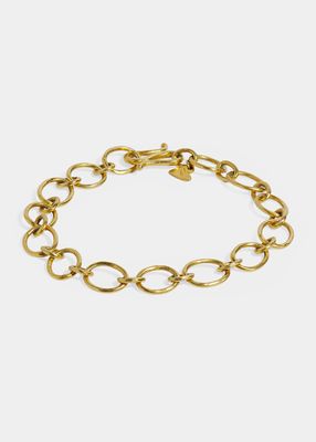 14k Yellow Gold Oval Chain Bracelet