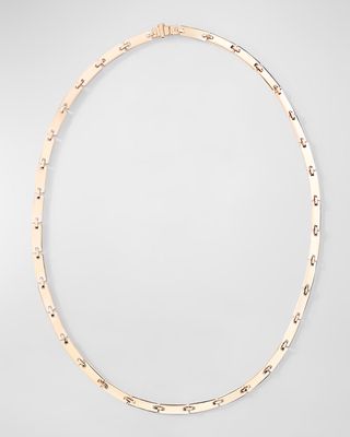 14K Yellow Gold Tag Link Necklace