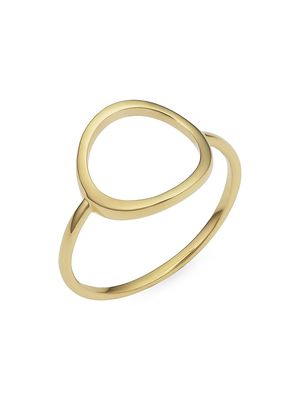 14K Yellow Solid Gold Opera Ring - Yellow Gold - Size 6 - Yellow Gold - Size 6