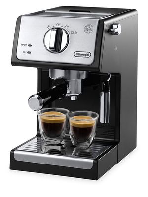 15-Bar Pump Espresso & Cappuccino Machine - Black Stainless Steel - Black Stainless Steel