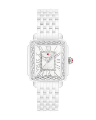 16 Deco Madison Ceramic Diamond Watch