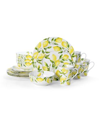 16-Piece Lemons Dinnerware Set