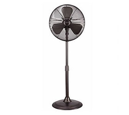 16" Retro Pedestal Fan in Onyx Copper