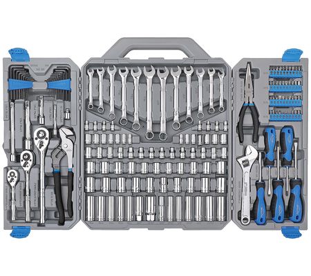 163 Piece Mechanics Tool Kit by Apollo Tools