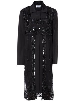 16Arlington Enid sequin-embellished coat - Black
